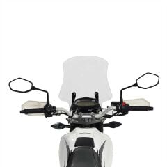 GP Kompozit Hero X-Pulse 200 2020-2024 Uyumlu Tur Camı Şeffaf 49 cm