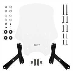 GP Kompozit Hero X-Pulse 200 2020-2024 Uyumlu Tur Camı Şeffaf 49 cm