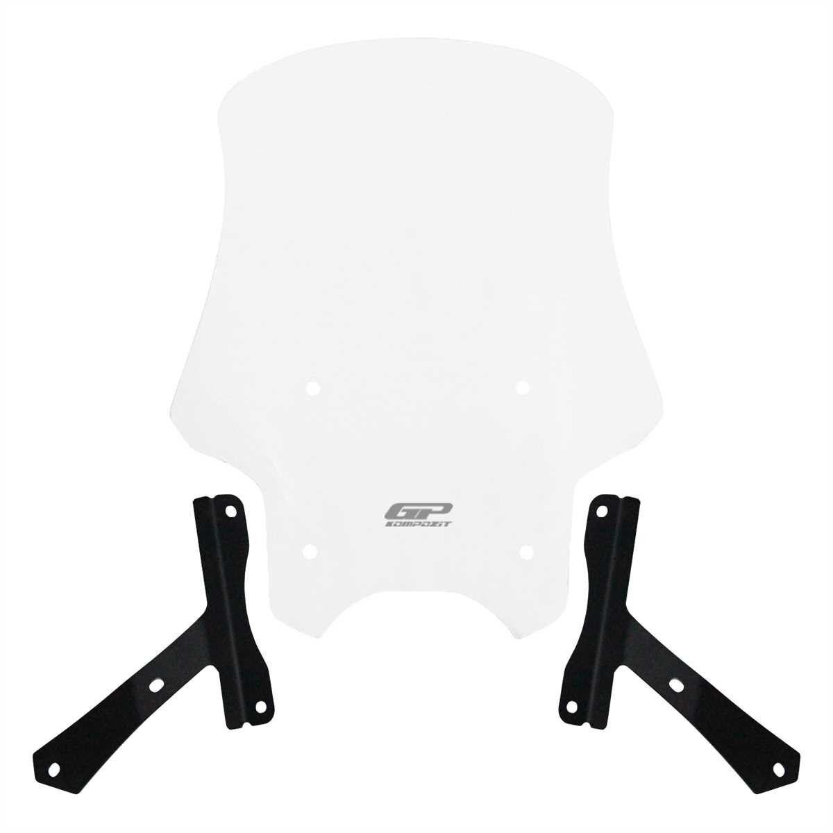 GP Kompozit Hero X-Pulse 200 2020-2024 Uyumlu Tur Camı Şeffaf 49 cm