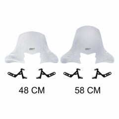 GP Kompozit Honda Activa 2023-2024 Uyumlu Ön Cam Şeffaf 48 cm