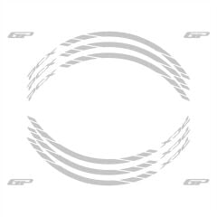 GP Kompozit Honda PCX 125 / 150 2014-2024 Uyumlu Jant Şeridi Reflektif Gri