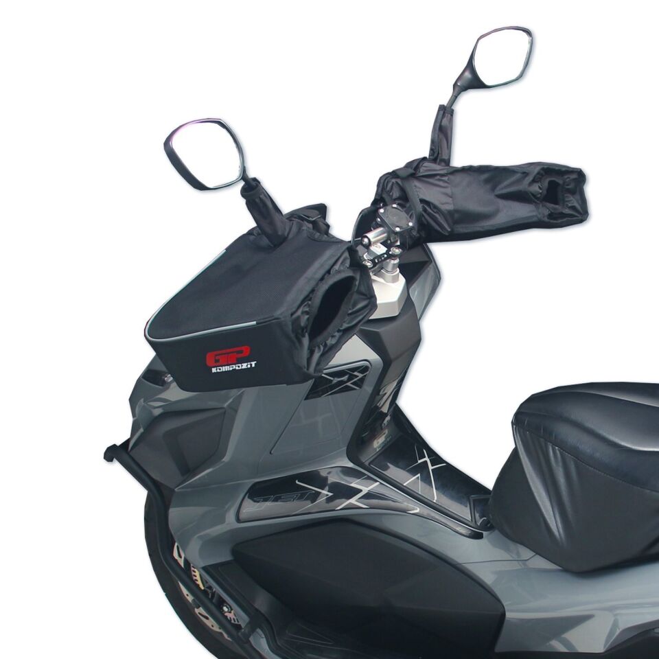 GP Kompozit Universal Scooter El Korumalı Rüzgarlık Siyah