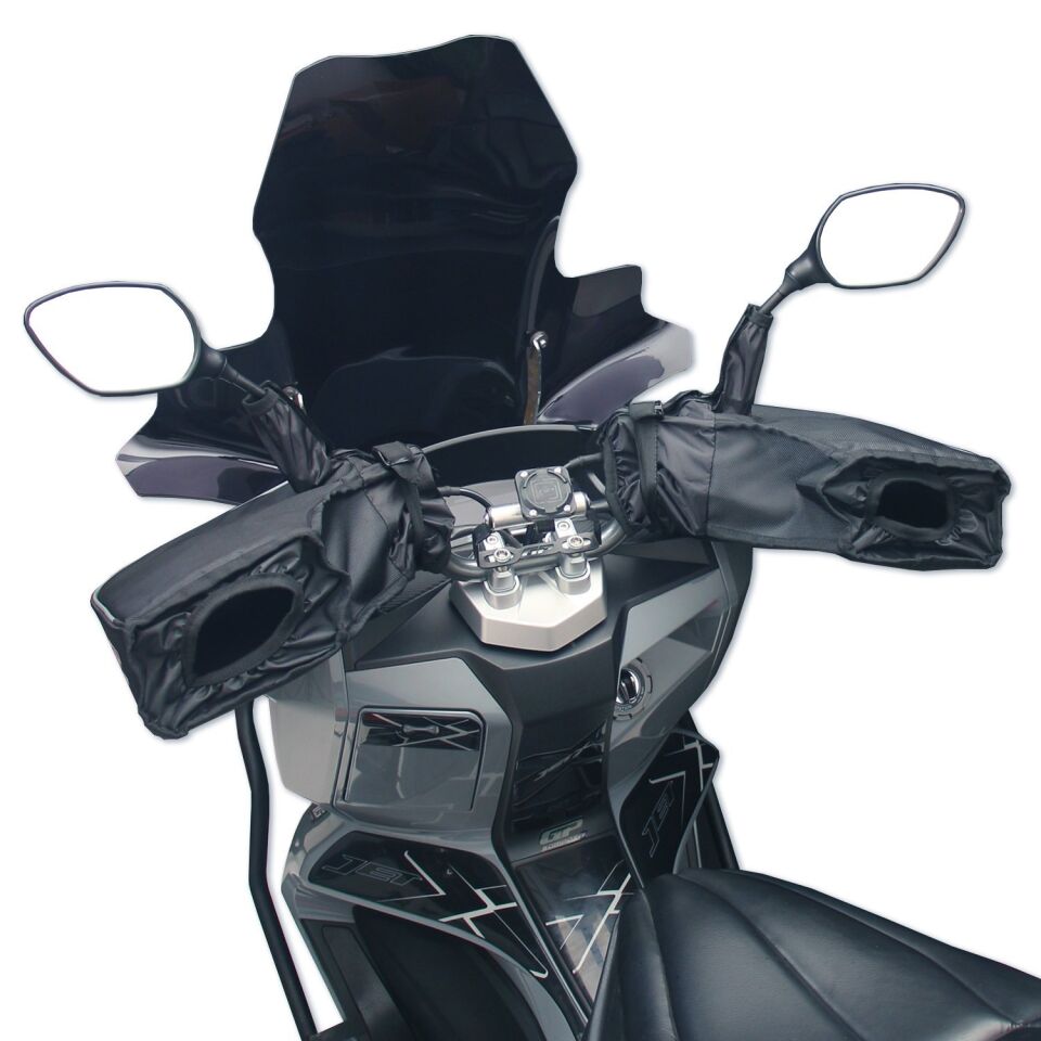 GP Kompozit Universal Scooter El Korumalı Rüzgarlık Siyah