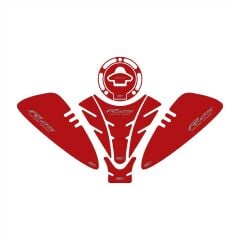 GP Kompozit Yamaha R25 2019-2025 Uyumlu Tank Pad Seti Kırmızı