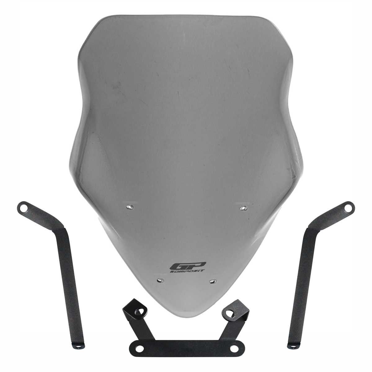 GP Kompozit Bajaj Pulsar NS 200 2011-2024 Uyumlu Uzun Tur Camı Füme 59 cm